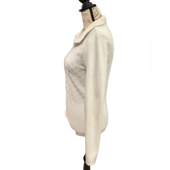 WHBM Zip Front Sweater Women’s Size Medium - Picture 3 of 11